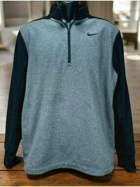 Nike Dri-Fit Half-Zip Pullover Gray Jacket Medium